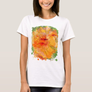 Golden Marigold Watercolor T-Shirt