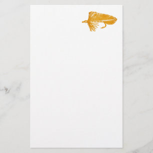 "Golden Matuka Streamer" Trout Fly Stationery