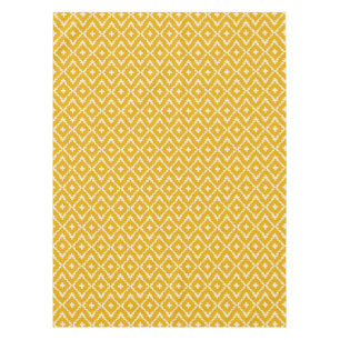 Golden Medina: Yellow Andalusian Moroccan Geometry Tablecloth