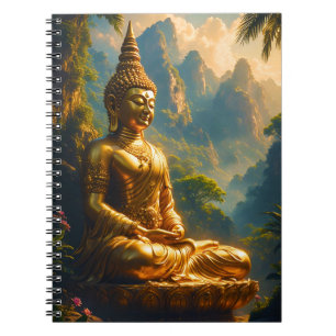 Golden Meditation in the Thai Peaks Notebook