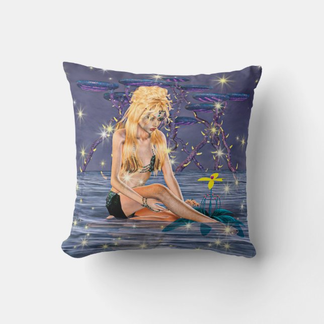 Golden Mermaid Cushion (Front)