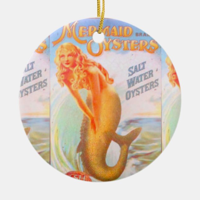 golden mermaid ornament (Front)
