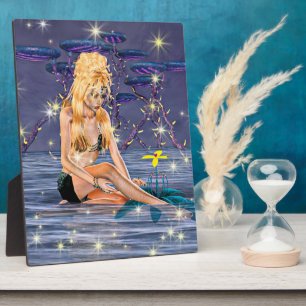Golden Mermaid Plaque