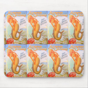 golden mermaids mousepad