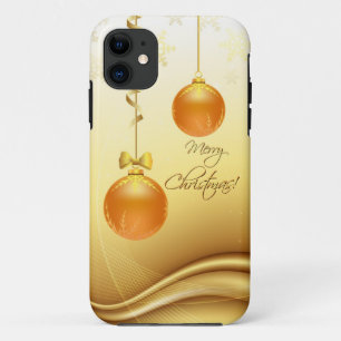 Golden Merry Christmas iPhone 11 Case