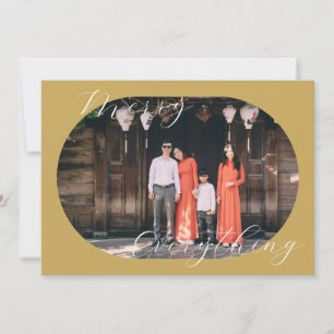 Golden Merry EVERYTHING Holiday Card