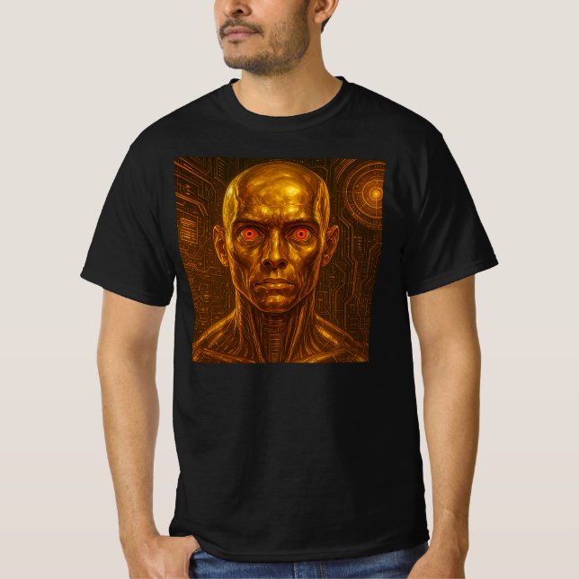 Golden metal android T-Shirt (Front)