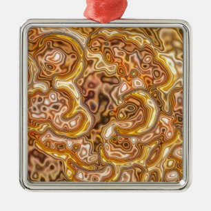 GOLDEN METAL TREE DECORATION