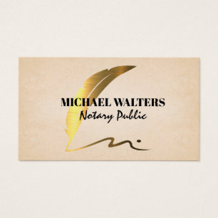 Golden Metallic Pen Logo   Notary