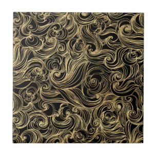 Golden Midnight Creation - Tile