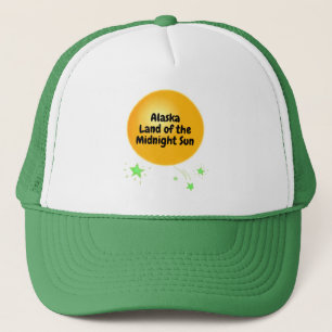 Golden Midnight Sun of Alaska  Trucker Hat