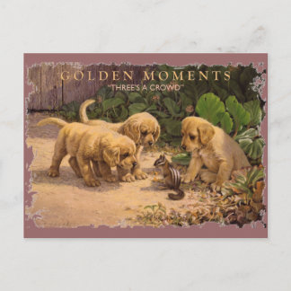 GOLDEN MOMENTS-Three's a Crowd Postcard