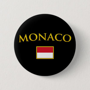 Golden Monaco 6 Cm Round Badge