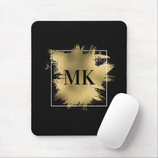 Golden Monogram Mouse Mat