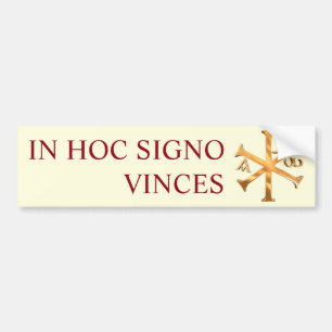 Golden Monogram of Christ Bumper Sticker