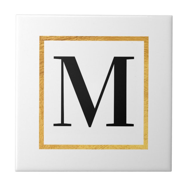 Golden Monogram Tile (Front)