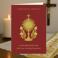 Golden Monstrance Priest 50th Anniversary Tribute