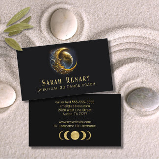 Golden Moon Celestial Business Card
