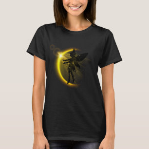 Golden Moon Fairy – Celestial Feminine Night Art T-Shirt