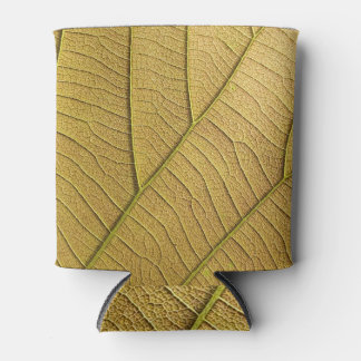 Golden Morning: Autumn Leaf Design Can Cooler