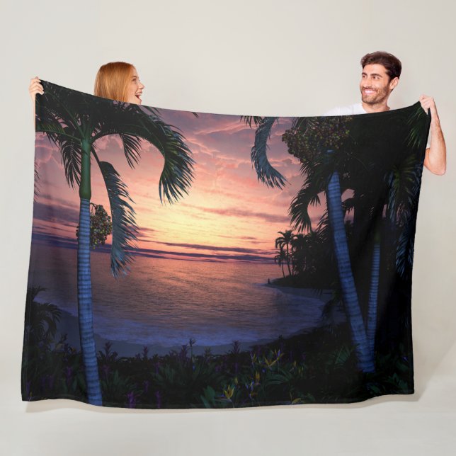 Golden Morning Fleece Blanket (In Situ)