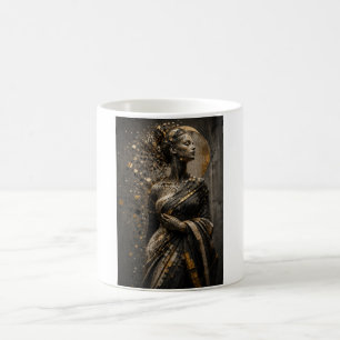 Golden Mosaic Reverie – Contemporary Luxury Coffee Mug