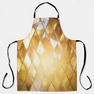 Golden Mosaic: Shining Glass Effect. Apron