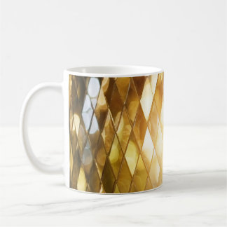 Golden Mosaic: Shining Glass Effect. Coffee Mug