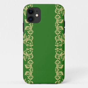 Golden Moss Swirls iPhone 11 Case