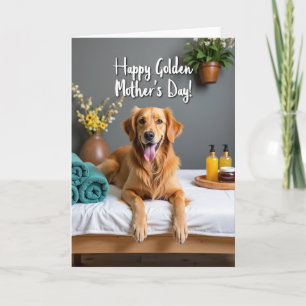Golden Mother Happy Day Card