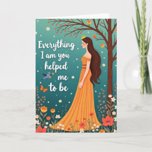 Golden Mothers Day Art Card