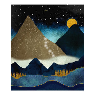 Golden Mountain Climbers Photo Print