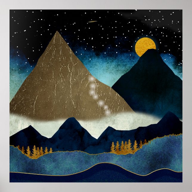 Golden Mountain Climbers Poster (Front)