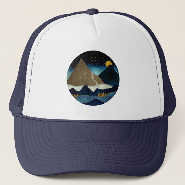 Golden Mountain Climbers Trucker Hat (Front)