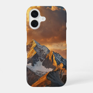 Golden Mountain Peaks iPhone 16 Case