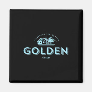 Golden Mountain Skiing British Columbia Canada Magnet