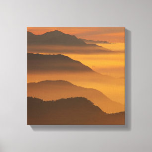 Golden Mountains Canvas Print