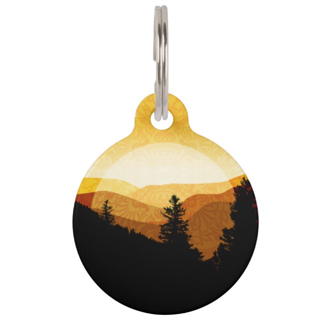 Golden Mountains Pet ID Tag (Front)