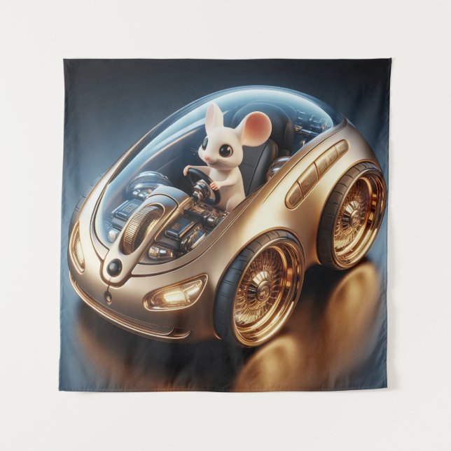 Golden Mouse-Mobile: A Little Mouse's Mission Tapestry (Front)