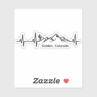 Golden MTB Vinyl Sticker