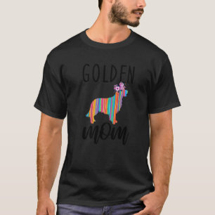 Golden Mum Cute Golden Retriever Dog Mum Pet T-Shirt