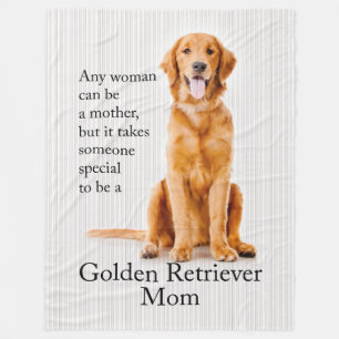 Golden Mum Fleece Blanket