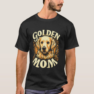 Golden Mum Golden Retriever Funny Graphic Tees Lon