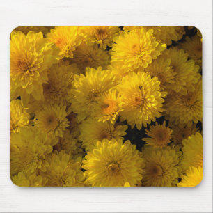 Golden Mums Mouse Mat
