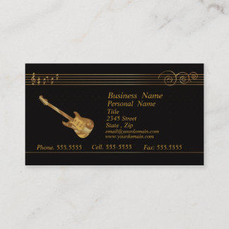Golden Music Business Card (multiple)