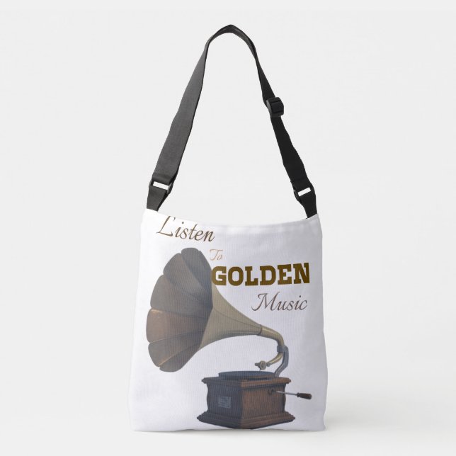 Golden music  crossbody bag (Front)