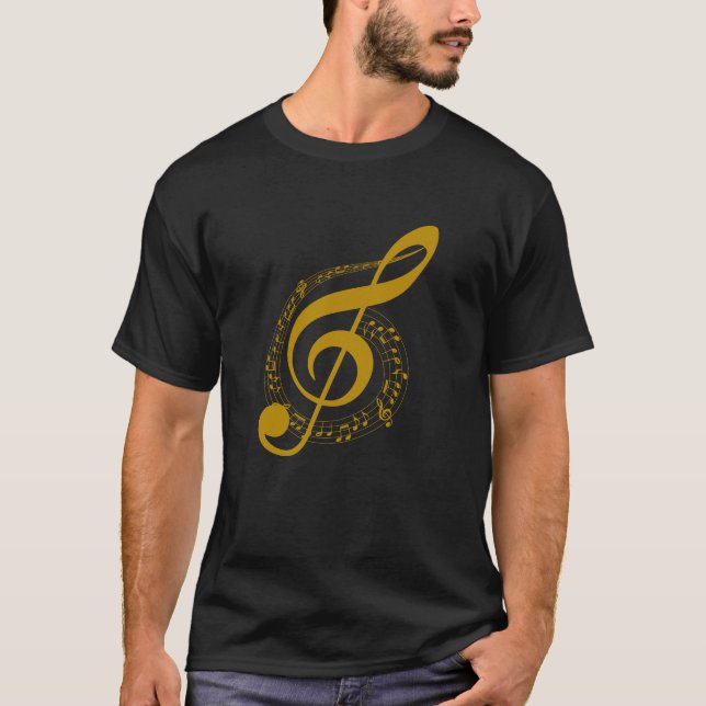 Golden musical instrument T-Shirt (Front)