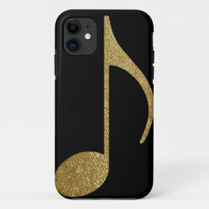 golden musical note iPhone 11 case