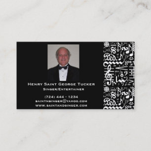 Golden Musical Symbol Business Card