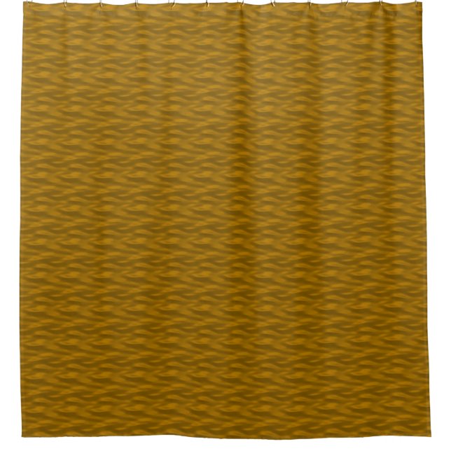 Golden Mustard Water Shower Curtain (Front)